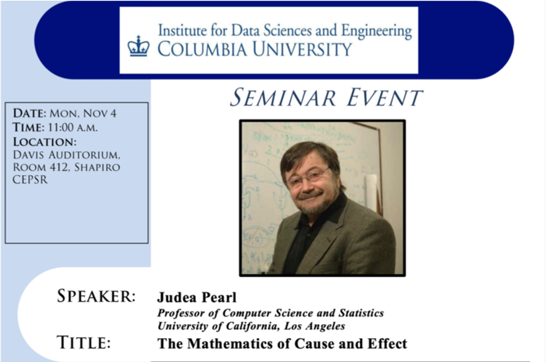 Judea Pearl, “The Mathematics of Cause and Effect”