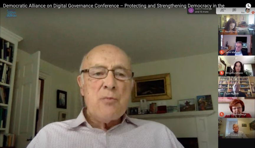 Professor Joseph Nye at the Democratic Alliance on Digital Governance Conference