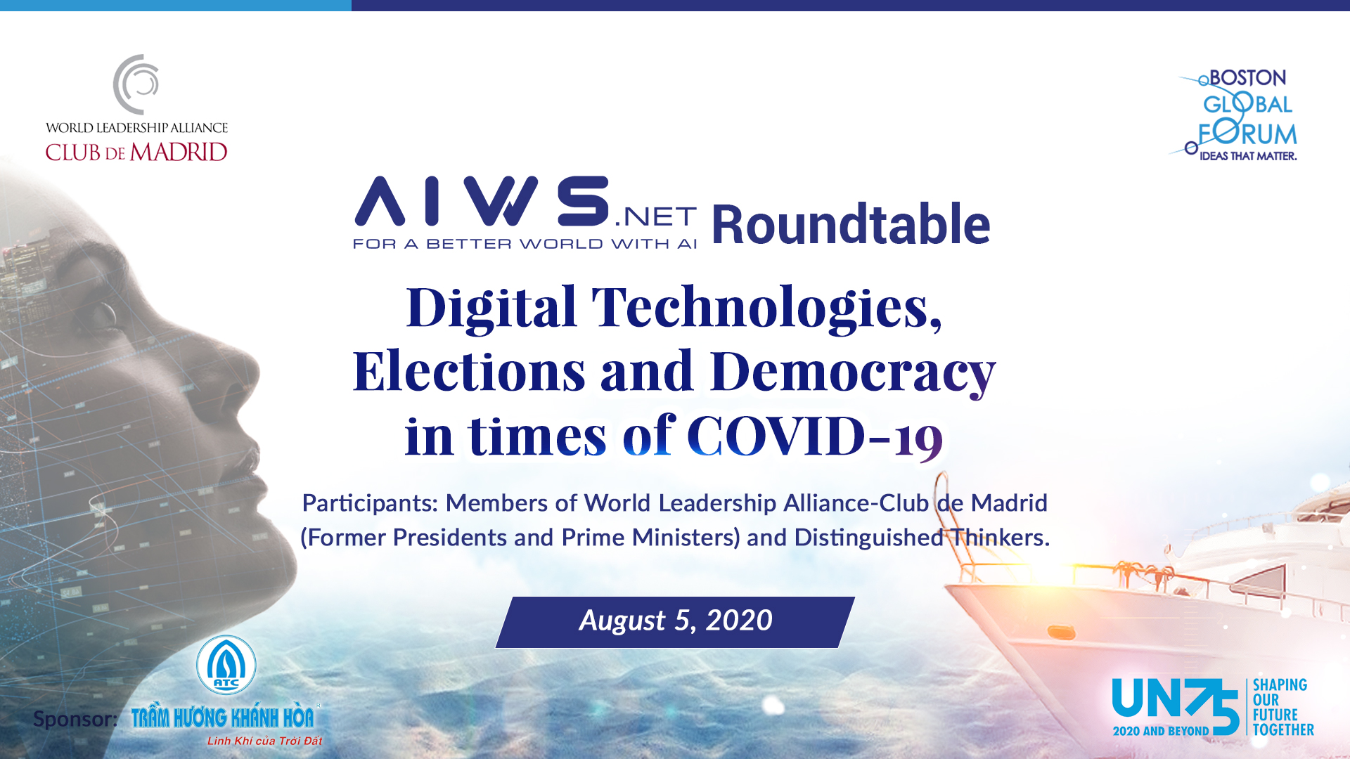 World Leadership Alliance-Club de Madrid and the Boston Global Forum co-organize Online AIWS Roundtable on Digital Technologies, Elections and Democracy in times of COVID-19