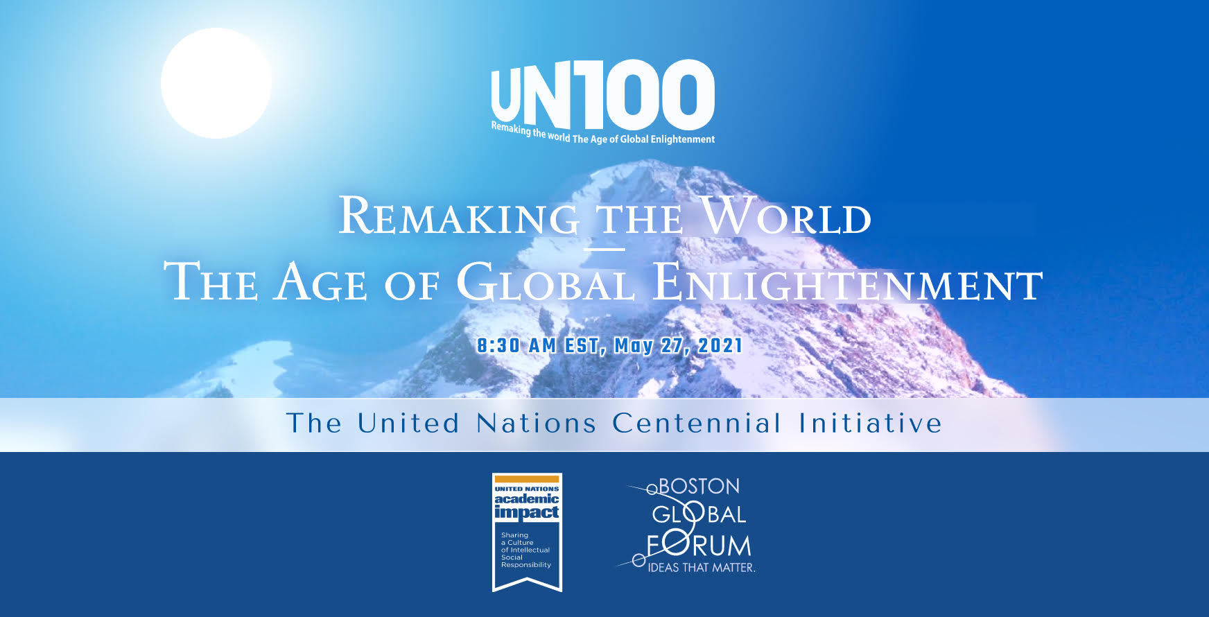 Launching the book “Remaking the world – The Age of Global Enlightenment”