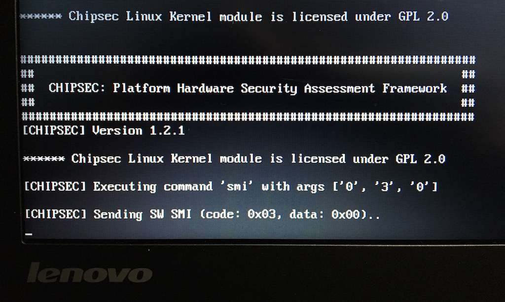 Exploiting SMM Callout Vulnerabilities In Lenovo Firmware - CYBER THREAT  INDEX