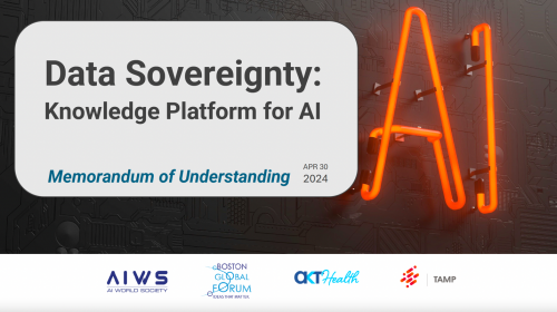 Collaboration to build “The Data Sovereignty – Knowledge Platform for AI” by David Hall, TAMP’s CEO and AKT Health’s Managing Director
