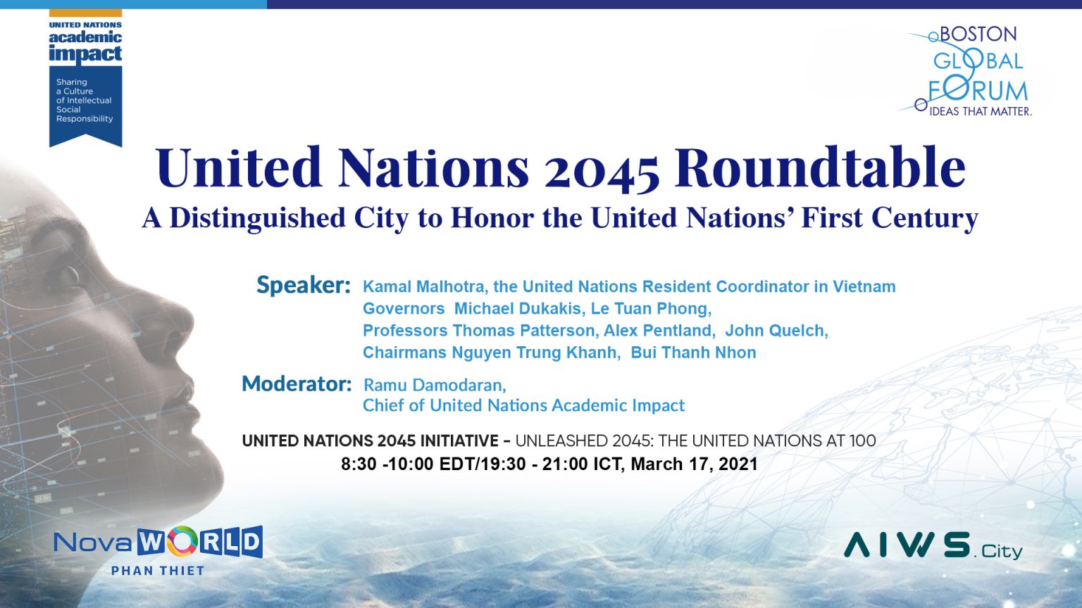 United Nations 2045 Roundtable: A Distinguished City to Honor the United Nations’ First Century