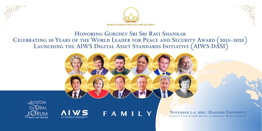 Remarks Honoring Gurudev Sri Sri Ravi Shankar, Recipient of the 2025 World Leader for Peace and Security Award