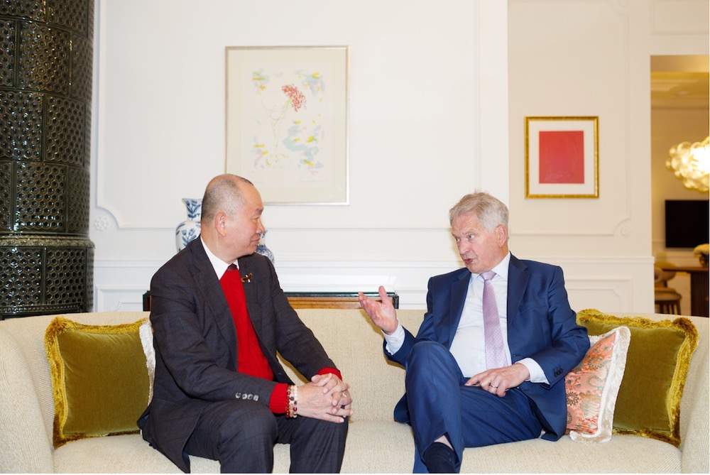 BGF and Finnish President Sauli Niinistö Discuss His Historic Narrative Film for AIWS Film Park