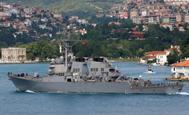 U.S. warship’s entry into Black Sea irritates Russia
