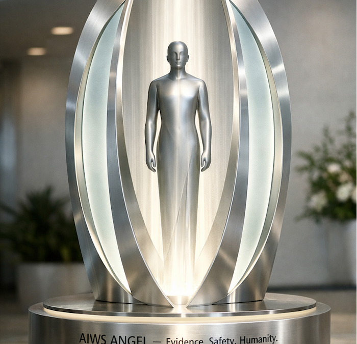 AIWS Angel Statue v1.0 — “The Light of Evidence”