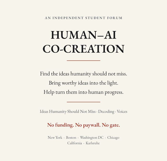HUMAN–AI CO-CREATION, Finding the Ideas Humanity Should Not Miss
