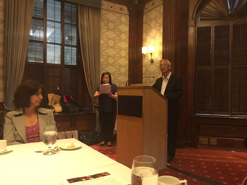 Distinguished Lecture of Nha Trang- Khanh Hoa Governor Nguyen Chien Thang at the Harvard University Faculty Club June 10, 2015