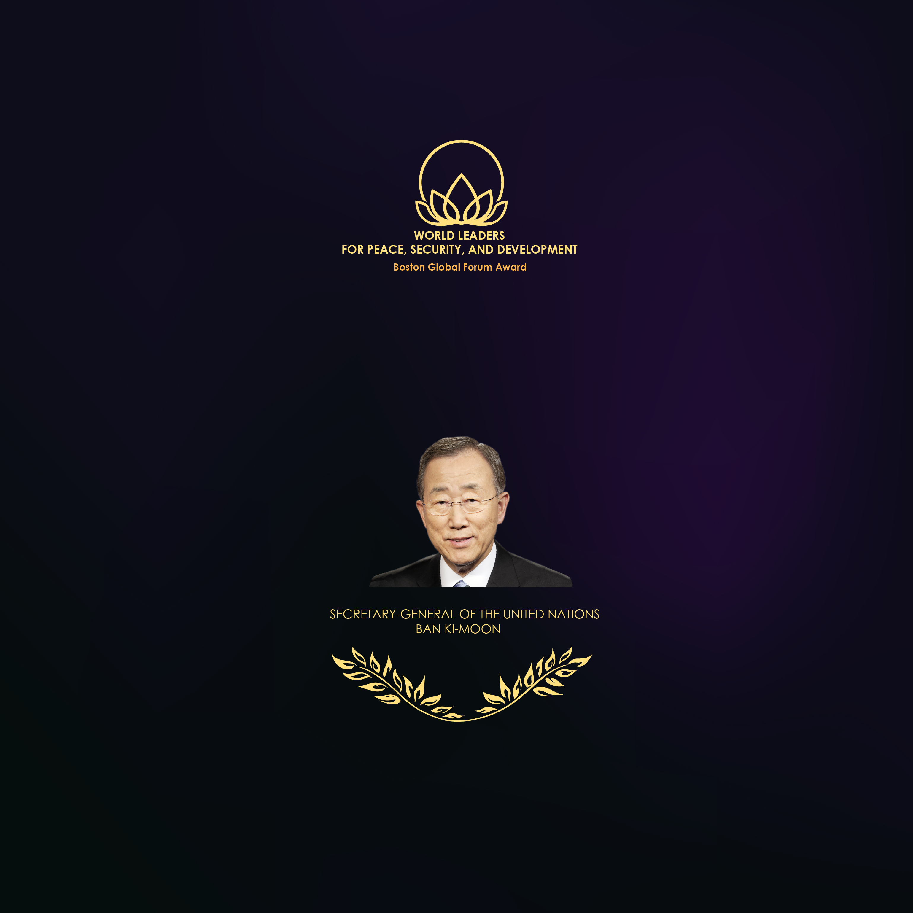 Acceptance Message from The Secretary-General Ban Ki-Moon