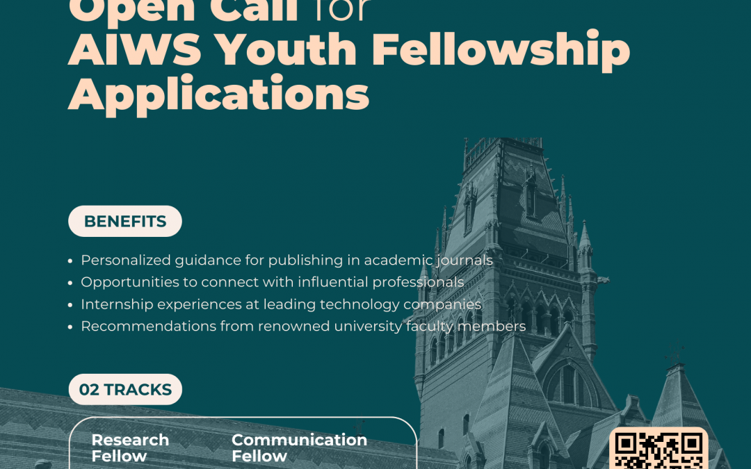 Open Call for AIWS Youth Fellowship Applications Academic Year 2024