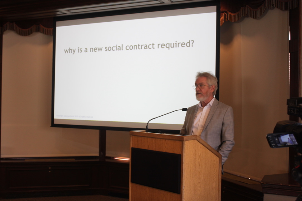 First ideas of the Social Contract 2020 at the AIWS Conference, September 23, 2019