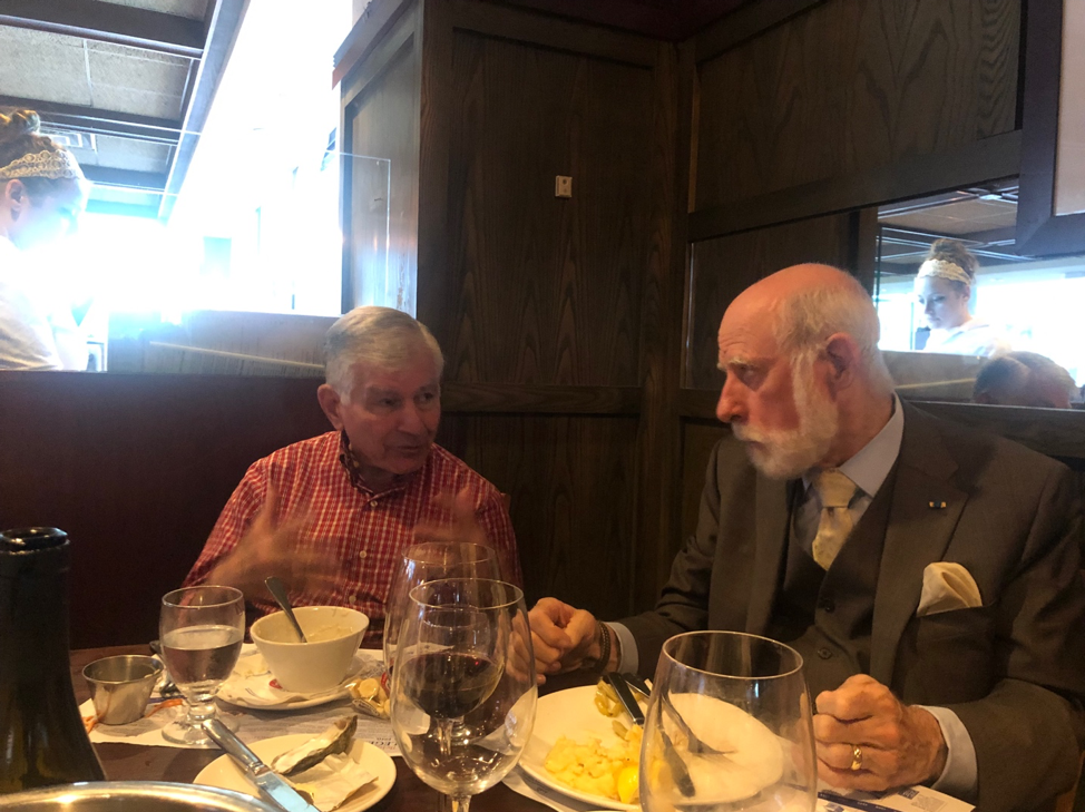 Governor Michael Dukakis and Vint Cerf discuss cybersecurity and peace