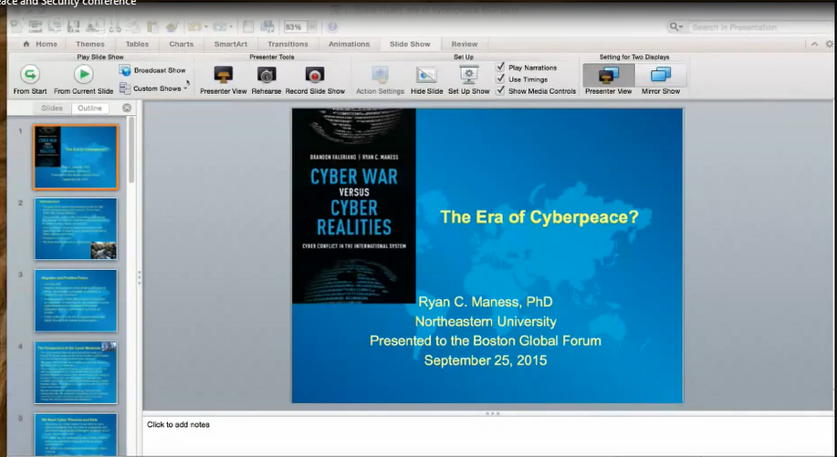 Rayan Maness: The Era of Cyberpeace