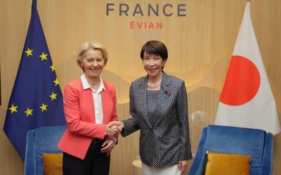Two BGF Honorees Meet at the G7: von der Leyen and Takaichi at Évian