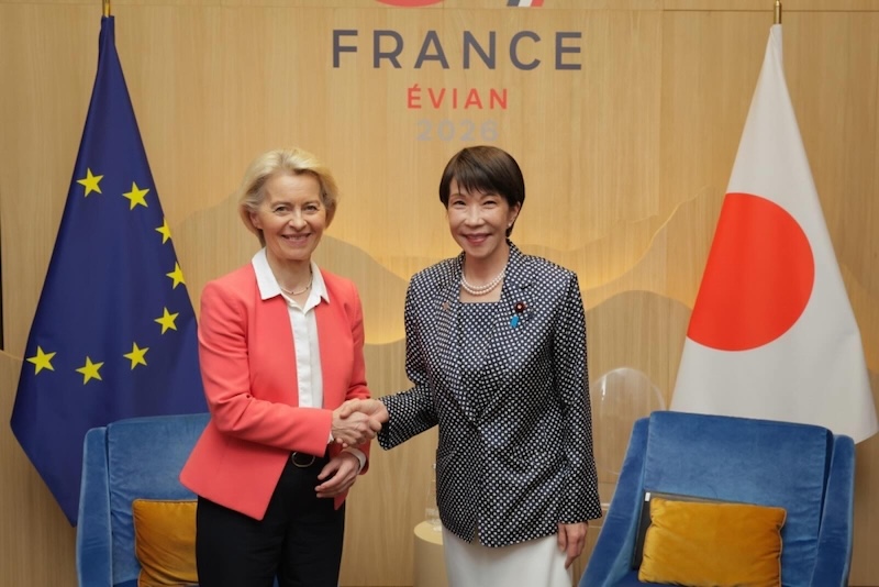 Two BGF Honorees Meet at the G7: von der Leyen and Takaichi at Évian