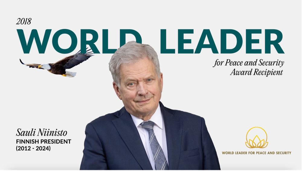 BGF Special Gift: E-Card Honoring 2018 World Leader for Peace and Security Award