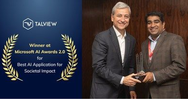 AI Recruitment Startup Talview Wins The “Best AI Application for Societal Impact” Recognition at Microsoft’s AI Awards 2.0