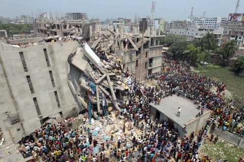 Factory collapses are a recurring problem in Bangladesh, the latest claiming 1,127 lives. Image: AP