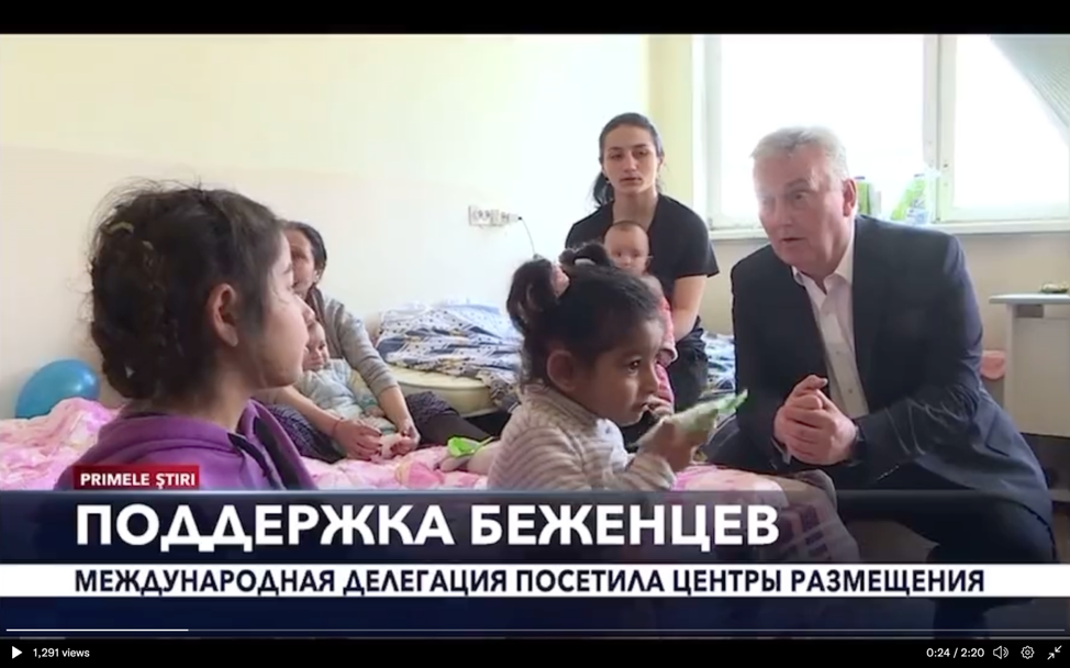 Co-founder of AIWS City Zlatko Lagumdzija visits and supports Ukrainian children