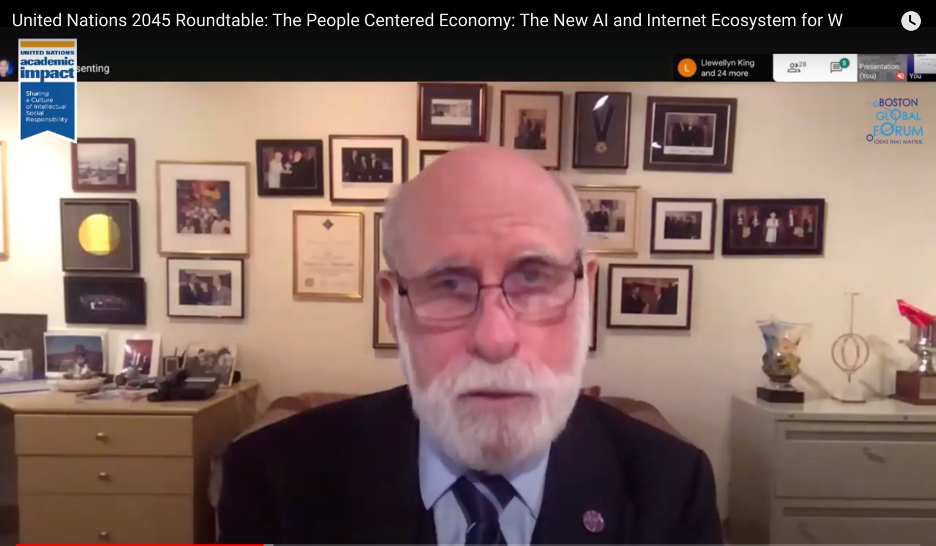 Vint Cerf and others shine at the UN 2045 Roundtable