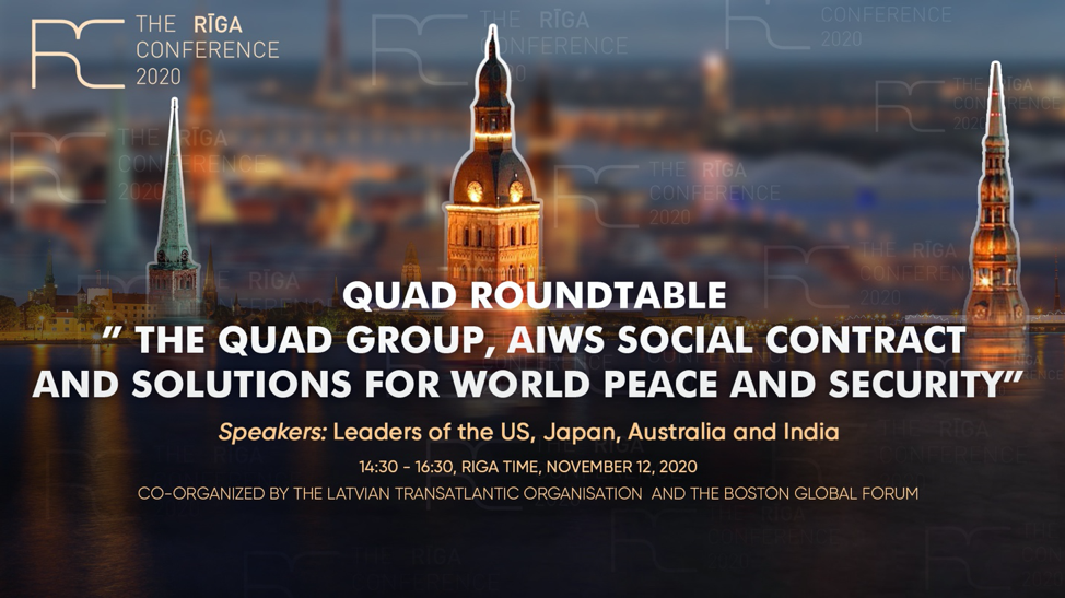 BGF and LATO co-organize The Quad Roundtable at the Riga Conference 2020