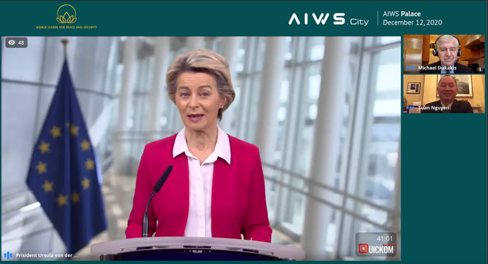 Congratulations to Ursula von der Leyen, 2020 World Leader for Peace and Security Award Recipient, on her re-election as European Commission President