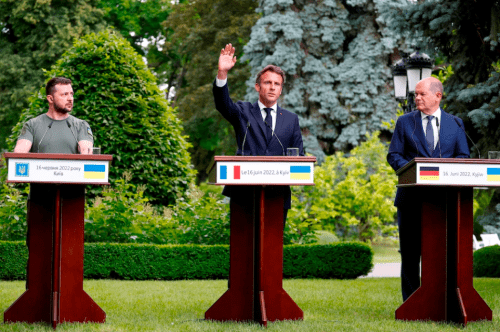 President Zelenskyy welcomes four presidents of Europe