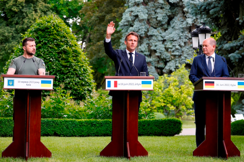 President Zelenskyy welcomes four presidents of Europe