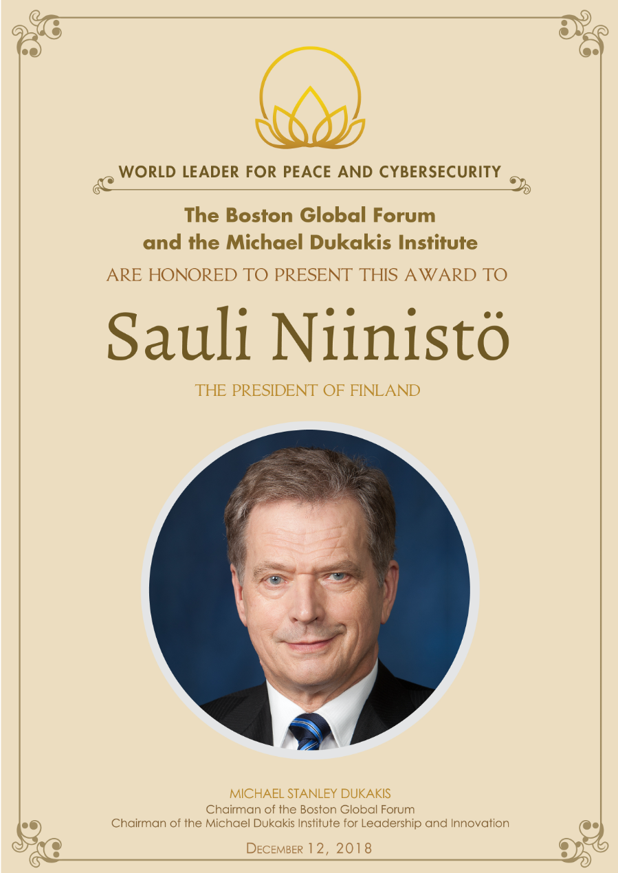 Message from President of Finland, Sauli Niinistö’s New Year’s speech