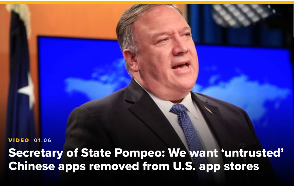 Pompeo’s statement and The Clean Network program