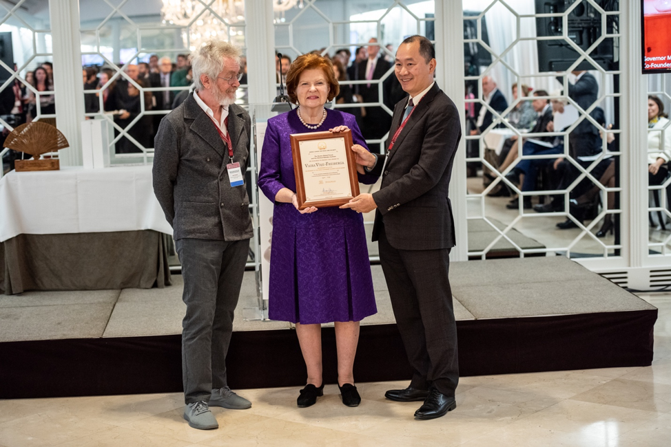 President Vaira-Vike Freiberga, recipient of the 2019 World Leader for Peace and Security  award