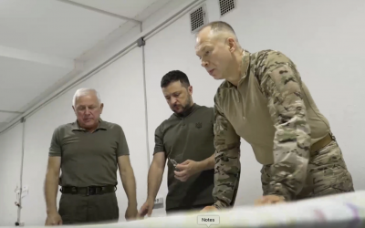 President Zelenskyy, 2022 World Leader for Peace and Security Award recipient, makes 1st visit to border area where Ukrainian forces launched offensive into Russia